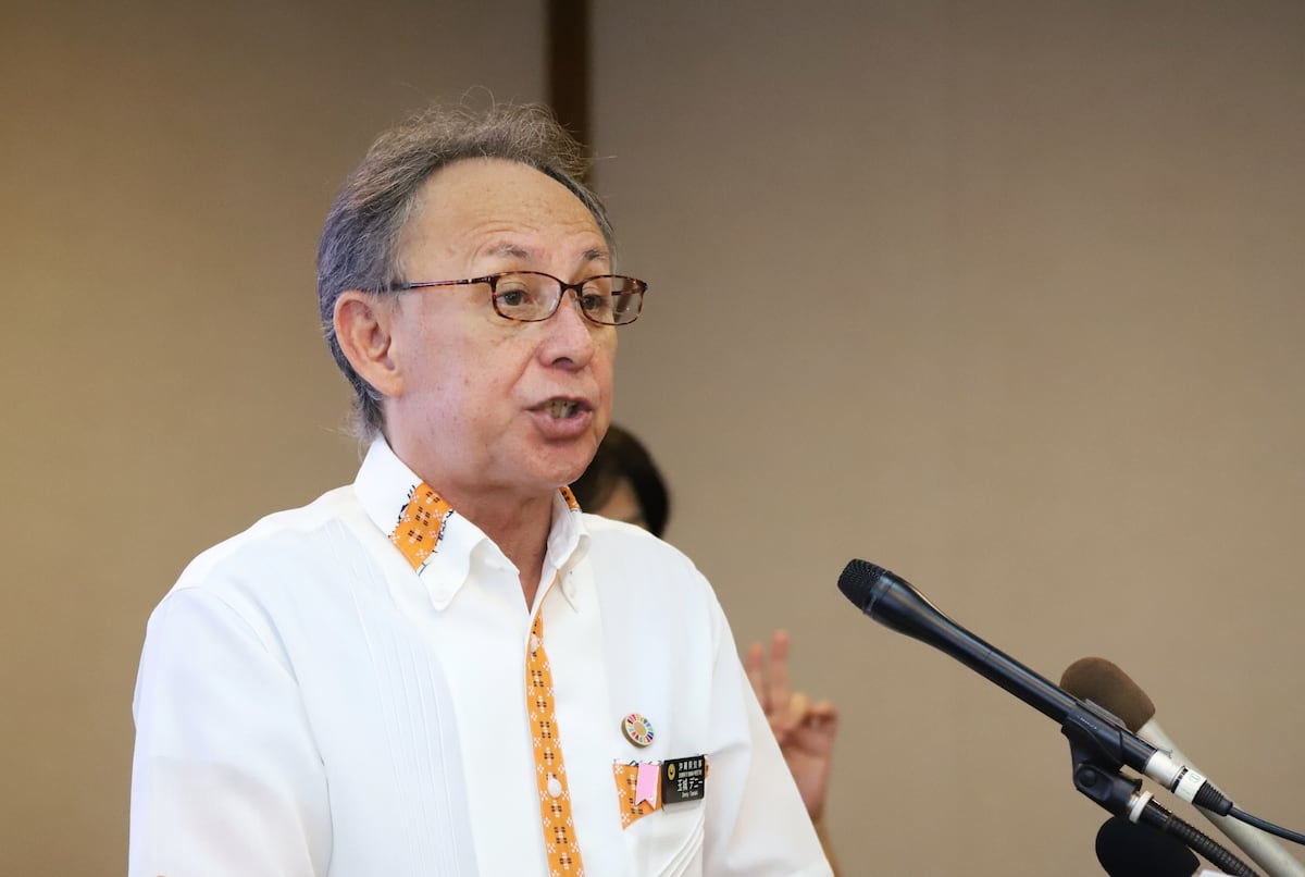 平和学習のアドバイザーに辺野古反対抗議者が登録されている件についてデニー知事「適当と考える」