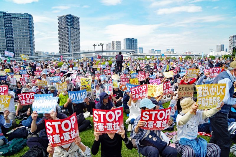 「憲法守れ！」改憲反対集会に5万人　Colabo代表の仁藤夢乃さんらスピーチ