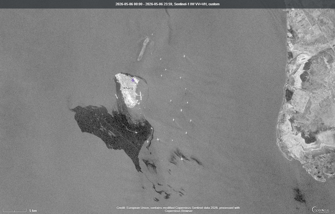 ペルシャ湾内のカーグ島沖にて石油流出が拡大😲
