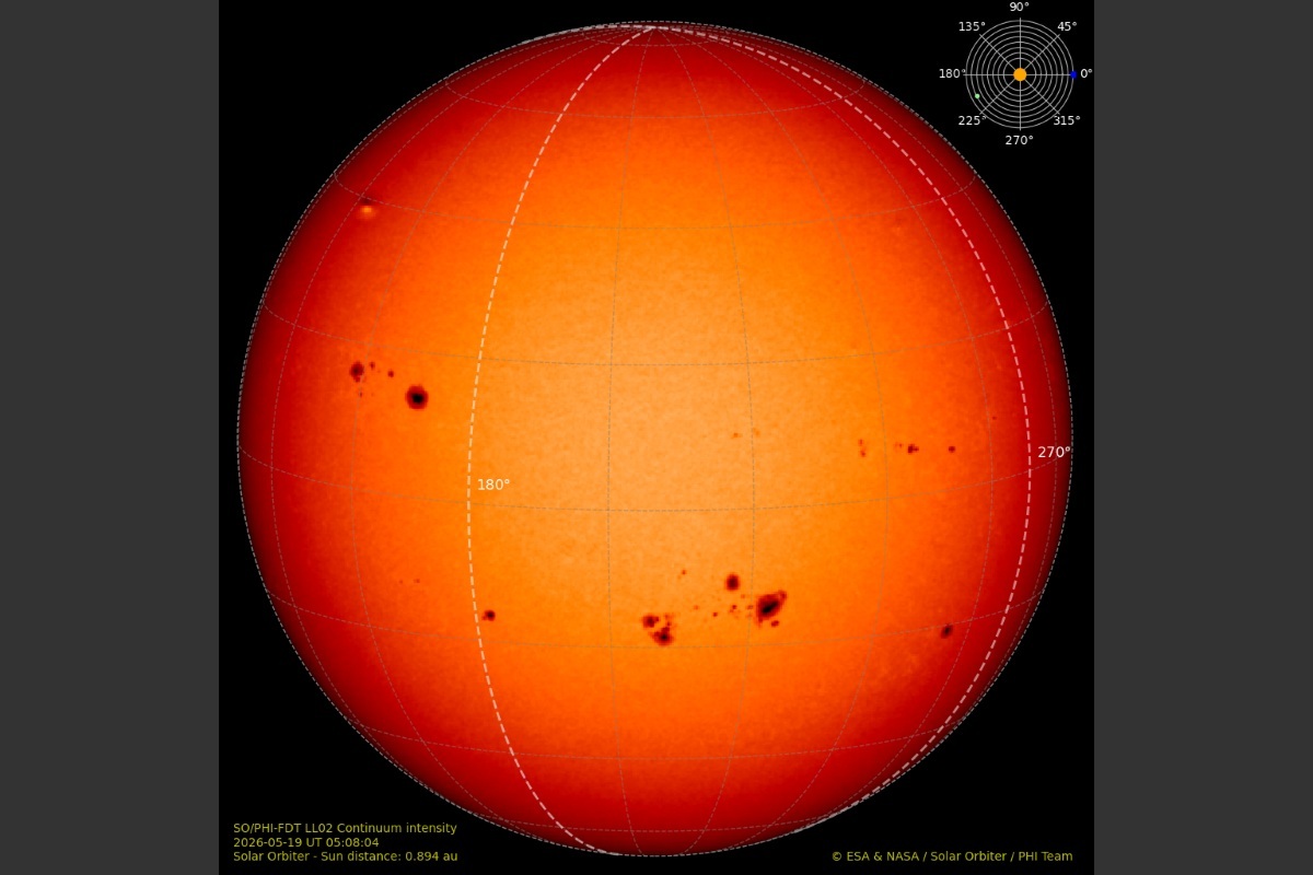 太陽の裏側に数年ぶり最大級の黒点群が出現　22日以降に地球へ磁気嵐の恐れ
