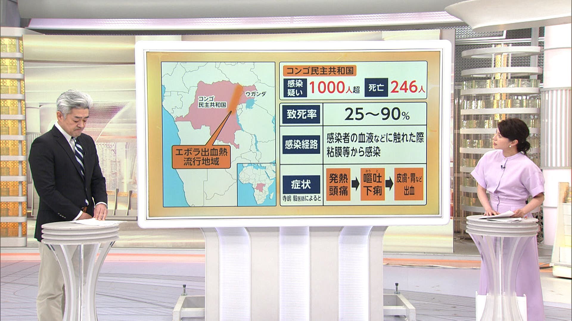 エボラウイルス「ここはなんだ？新天地か？一丁花火を打ち上げるか」コロナウイルス「いつもの人ね」
