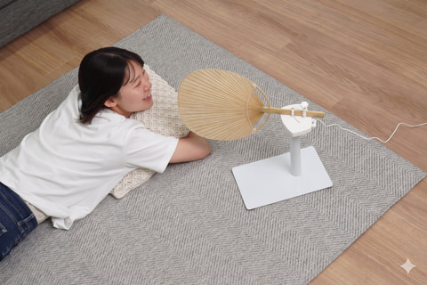 ついに自分で団扇をあおがなくていい時代が到来