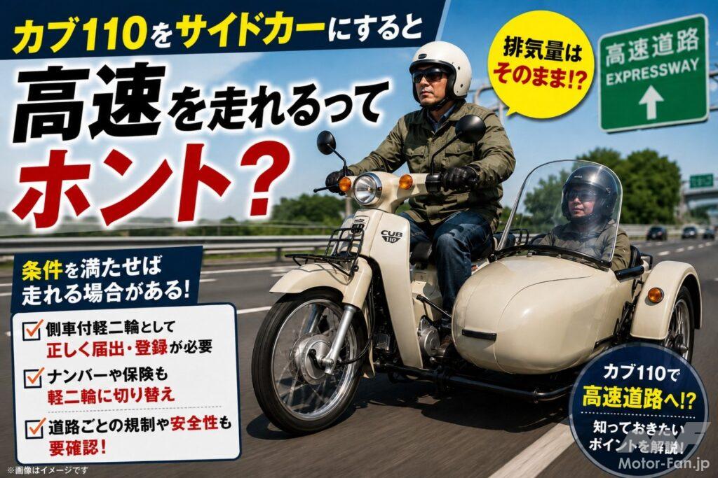 バイクの横に並んで一緒に走るあれ。見たことないかも