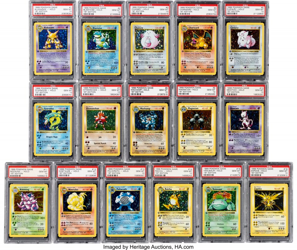 『ポケモン 第1版ベースセット』　ヘリテージ・オークションズで２億円で落札される