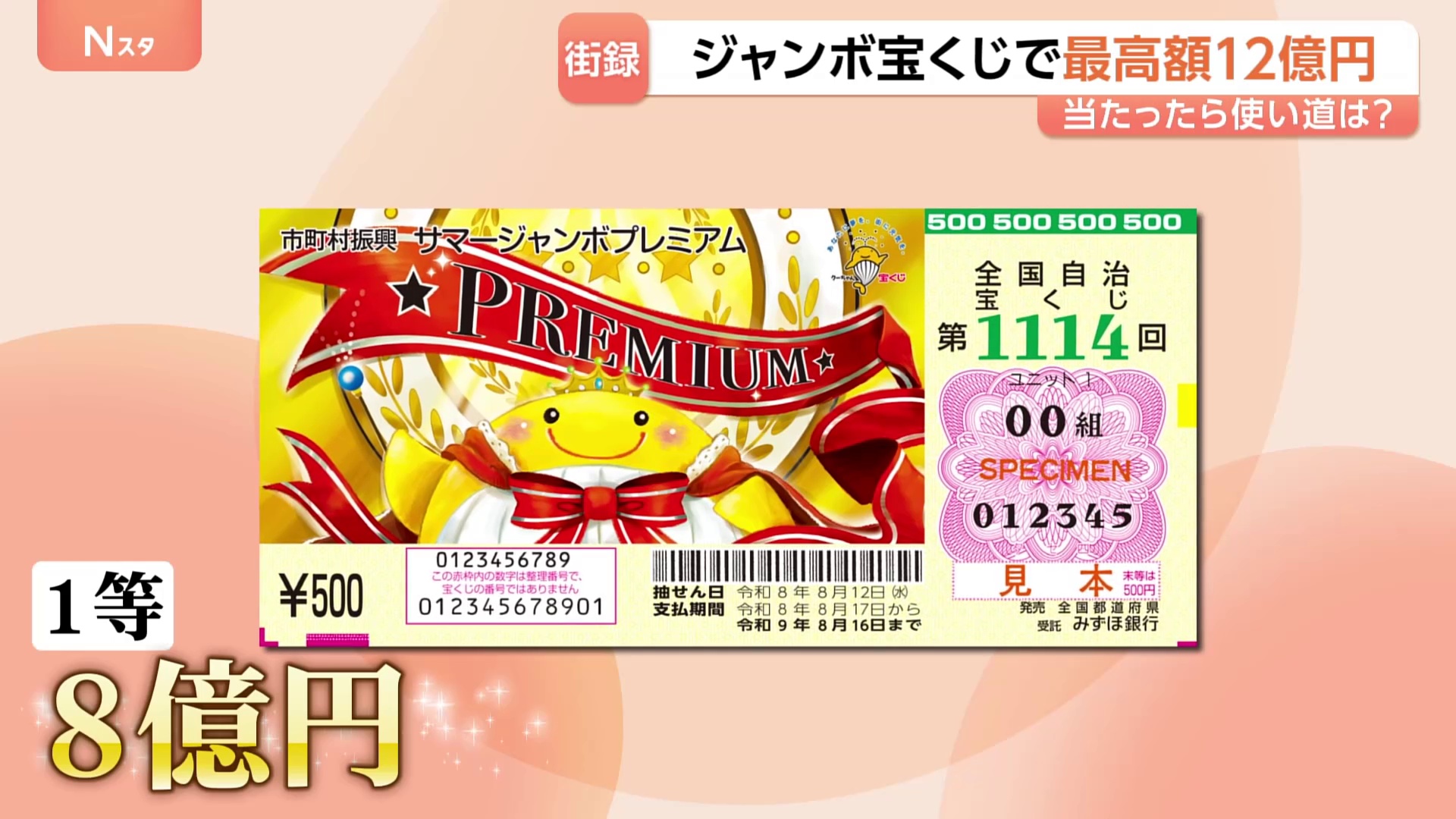 もし当たったら…ジャンボ宝くじ史上最高額！12億円の「サマージャンボプレミアム」　使い道は？