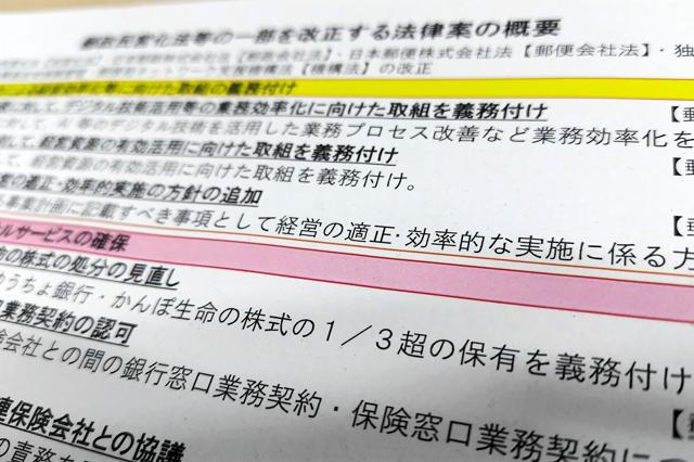 郵政民営化後失敗の連続で　国営化へ