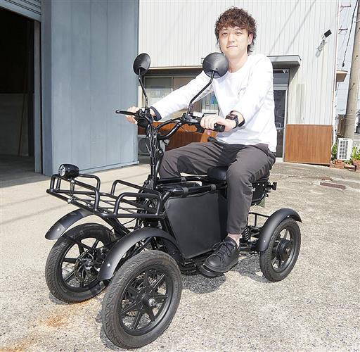 坂も安定の四輪電動車発売　龍昇、女性ユーザー意識　多用途バッグ標準装備、ペット乗車可