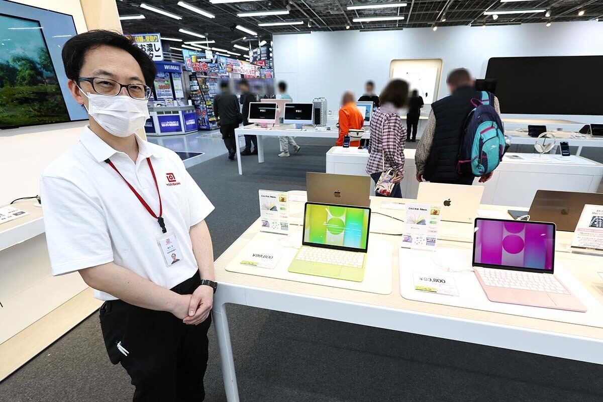 「ぶっちゃけPCコーナーではMacBook NeoとMacBook Airしか売れてないですね」