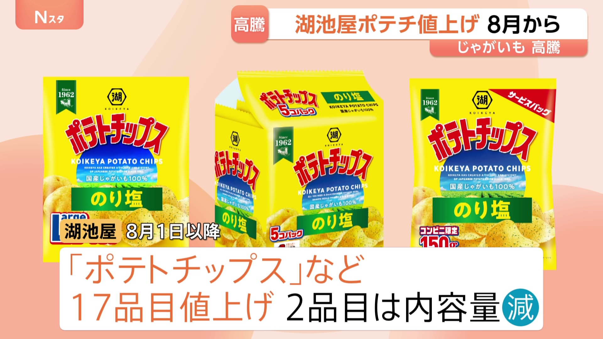 カルビー値上げ