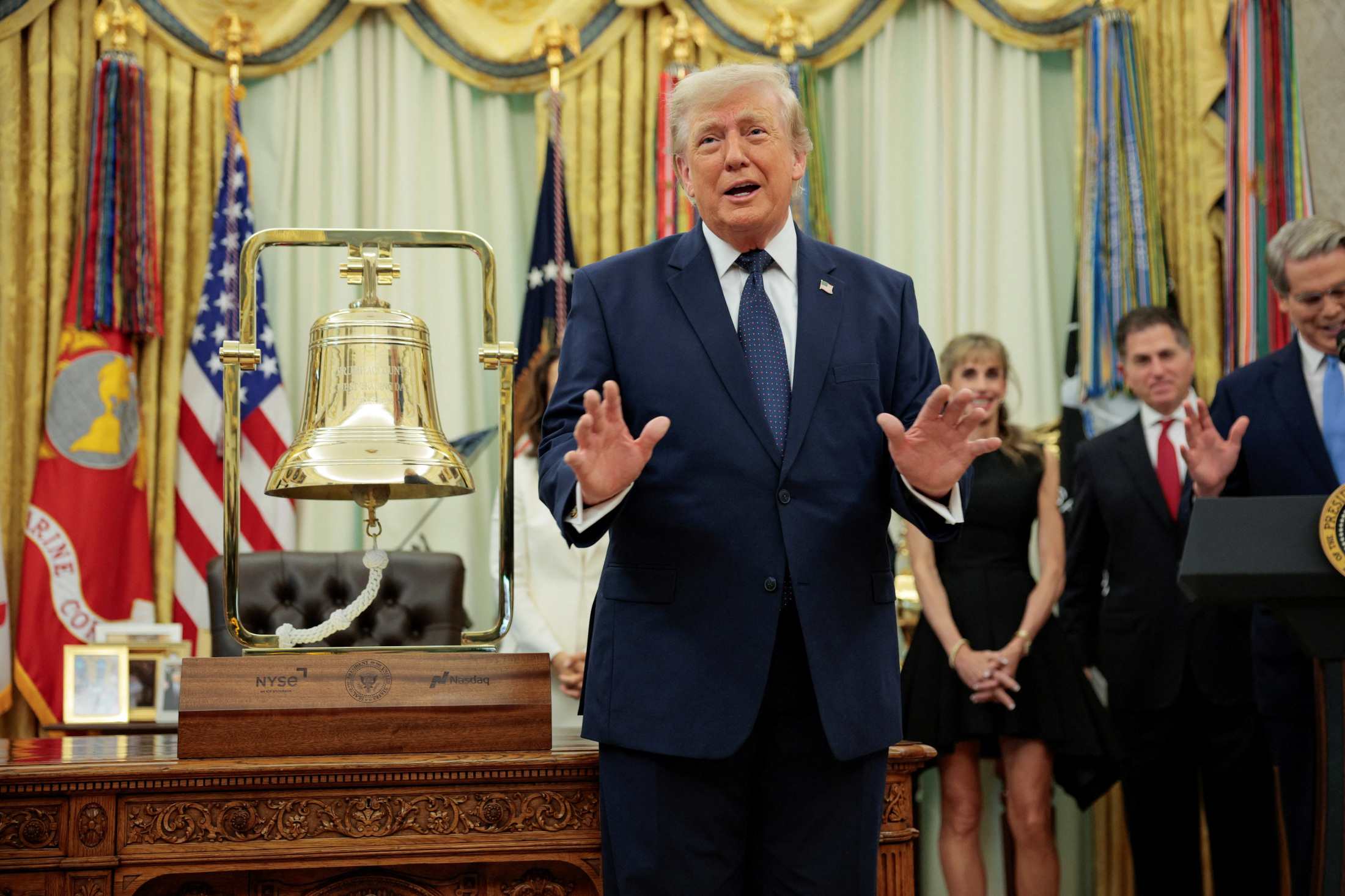 トランプ米大統領、ホルムズ海峡の「‌通航料」を撤回