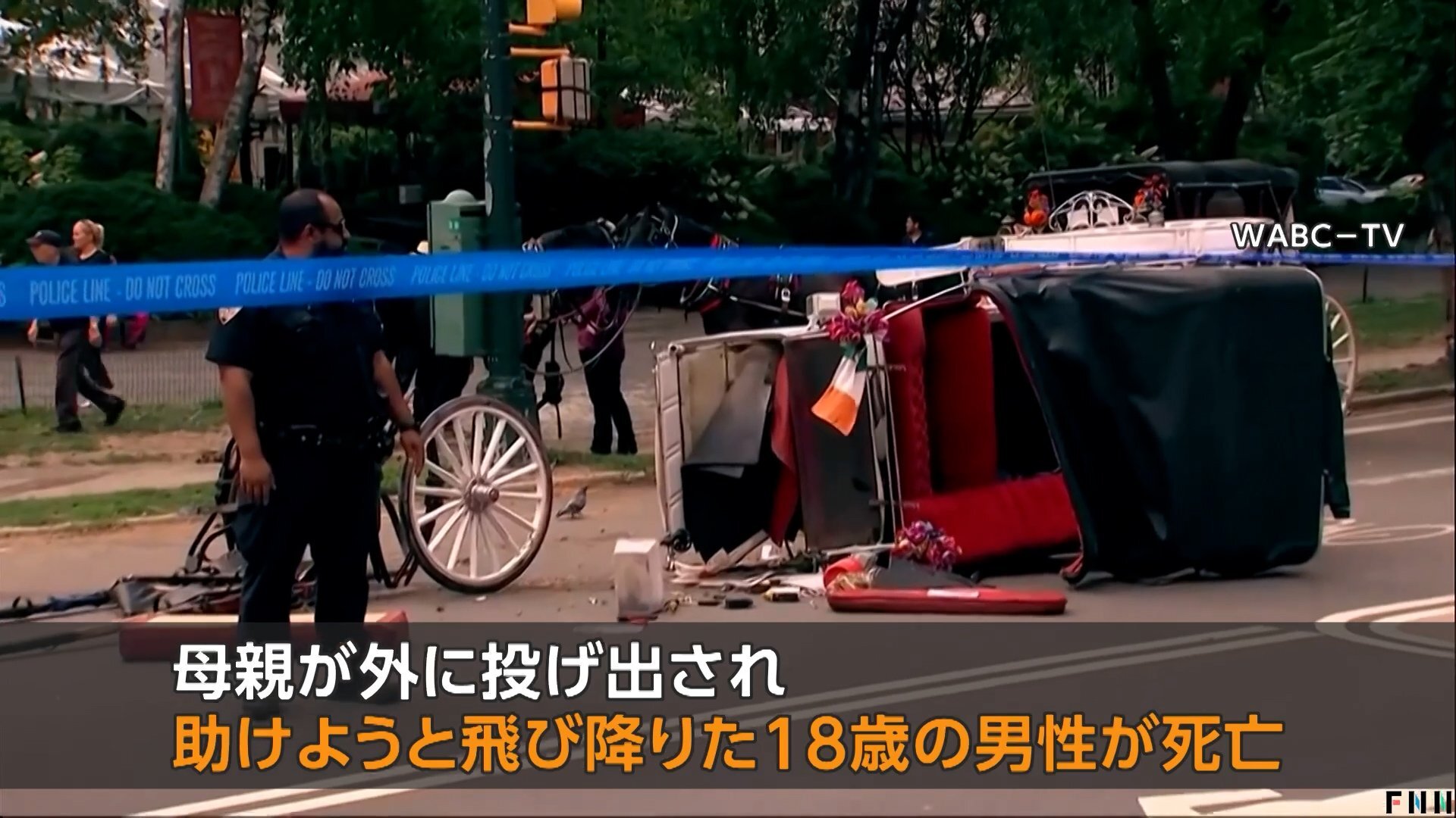 ニューヨークで観光馬車が運転手不在で暴走…旅行客のインド人家族乗せ18歳男性死亡