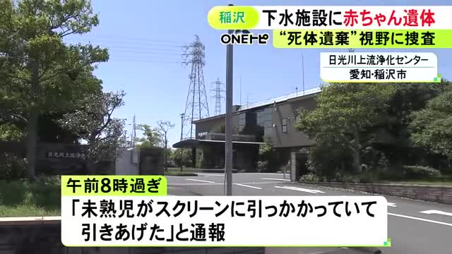 下水処理施設から身長約20cmの“赤ちゃんの遺体” 異物除去のフィルターに引っかかる…