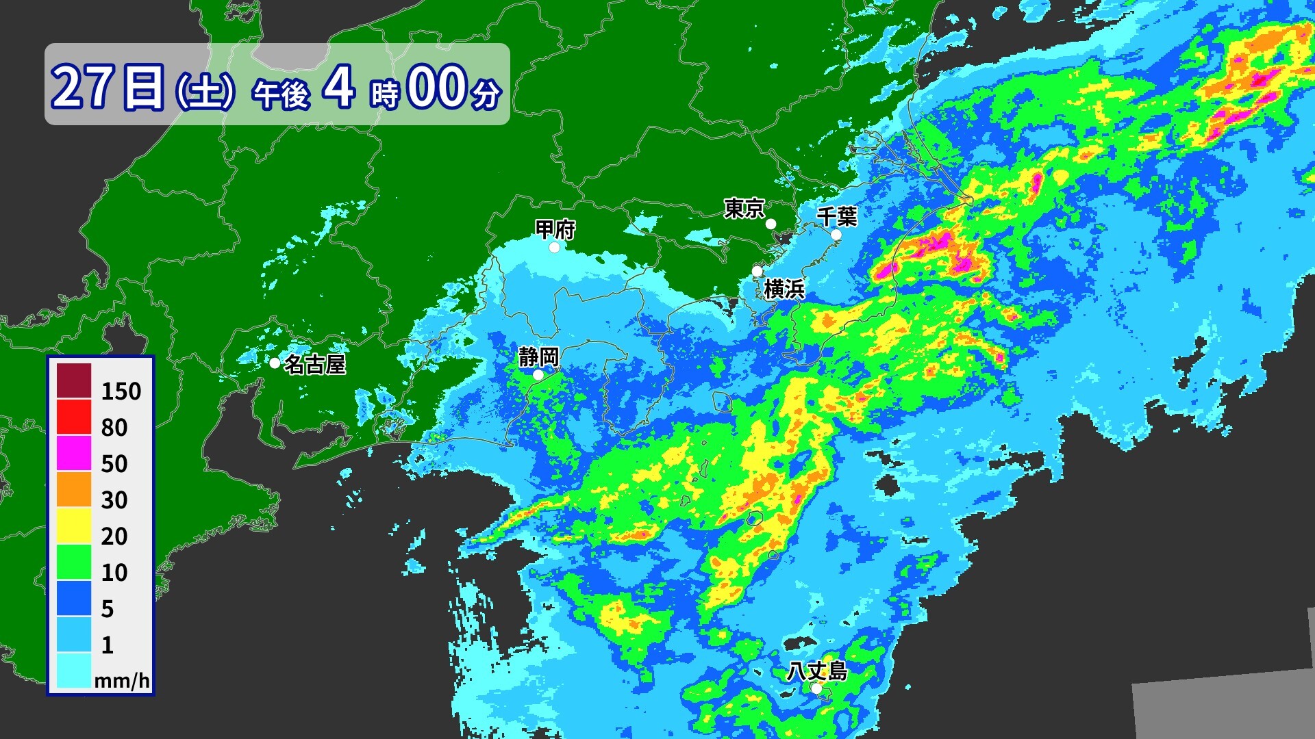 台風は関東を通過中！！！！