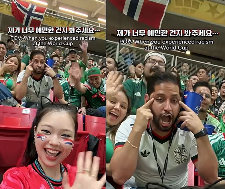 人種差別被害を受けた韓国人インフルエンサー、メッシのユニフォームを踏みつけ雑巾代わりに