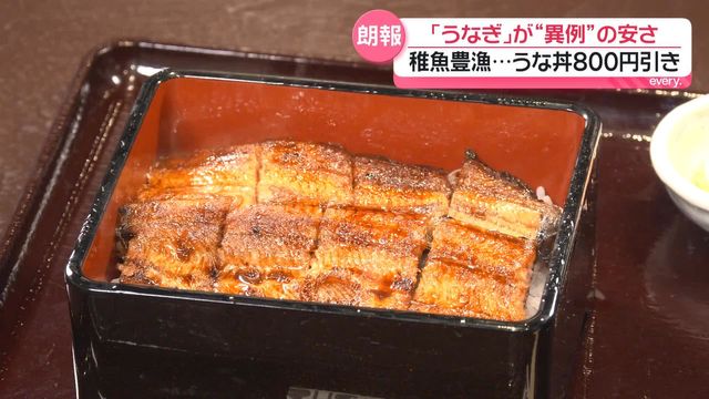 「うなぎ」が“異例”の安さ　稚魚豊漁…うな丼800円引きも　“土用の丑の日”以降もお得な価格が続く